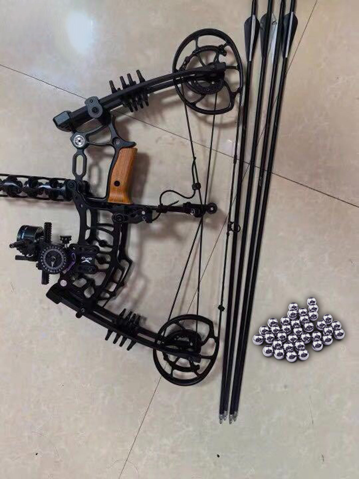 New 'Hammer' Steels Balls And Arrows Dual Bow (300 FPS) UK