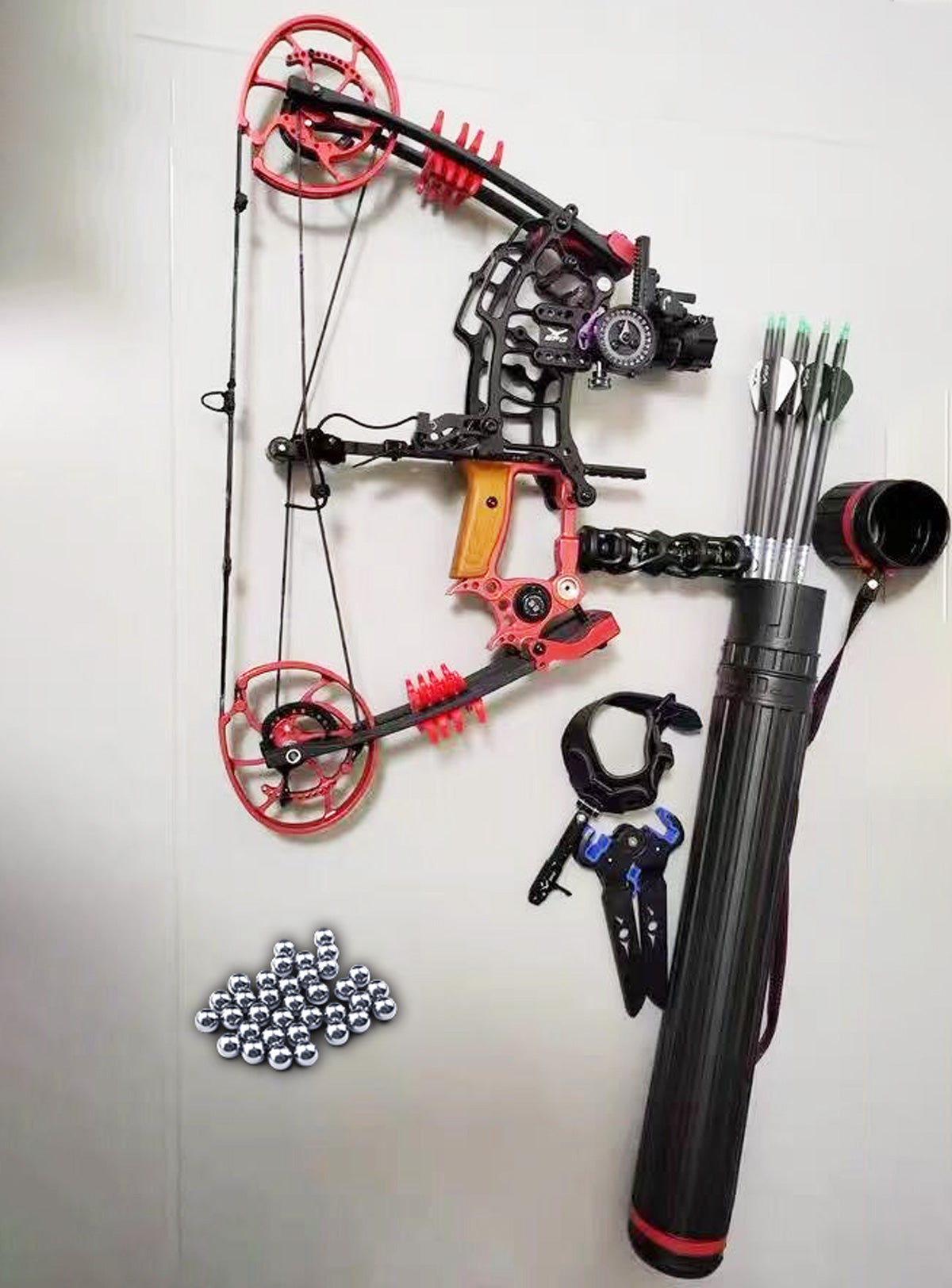 New 'Hammer' Steels Balls And Arrows Dual Bow (300 FPS) UK
