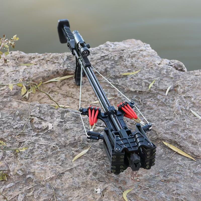New RS-X7 'Doomsday' Slingshot Crossbow V4 - 9mm Steel balls. UK ...
