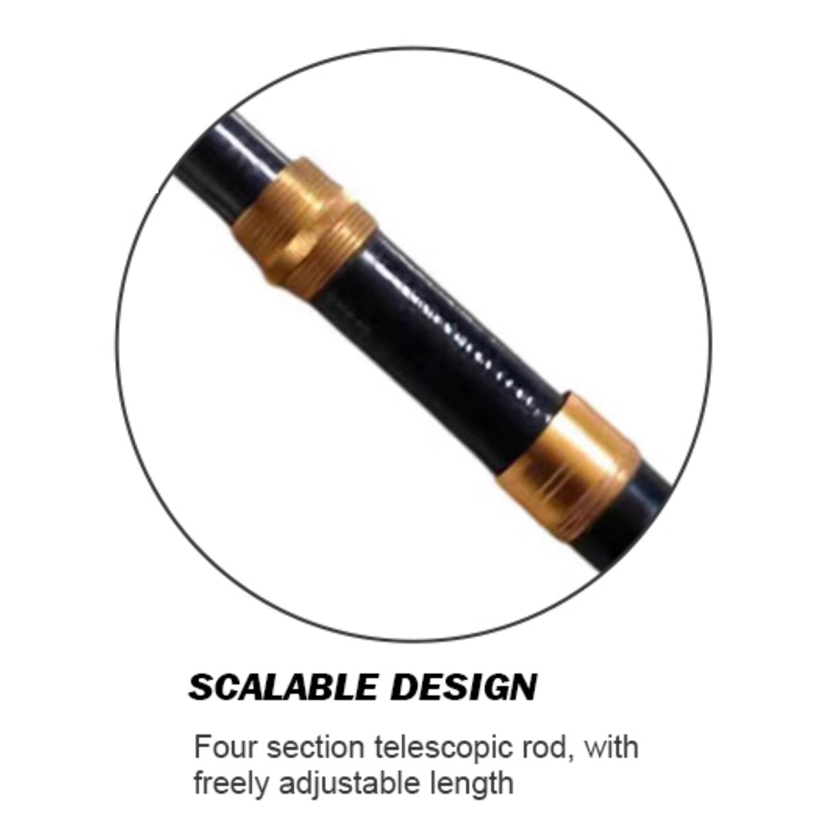 are telescopic fishing rods adjustable Plusinno Spinning Rod for Bass fishing Reaction Tackle Telescopic Carbon Spinning Rod collapses to a fraction of its length for easy travel and backpacking Telescopic Rod Survival Fishing Rod