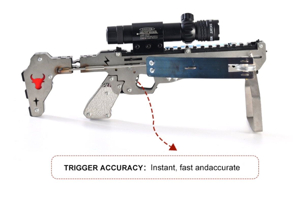 New V39 Metal- 'Viper V2 ' Slingshot Crossbow (300 FPS)