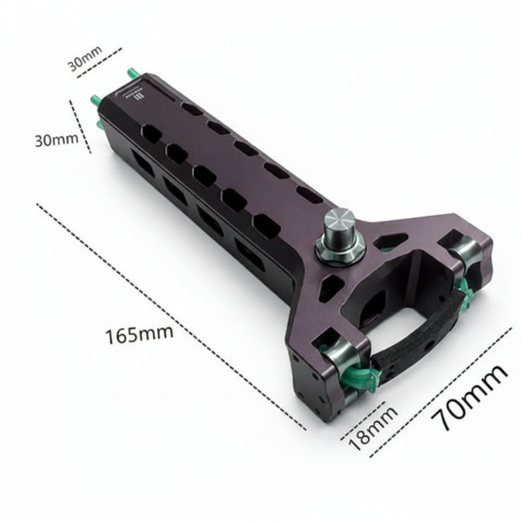 Mechanical component with dimensions labeled on a white background