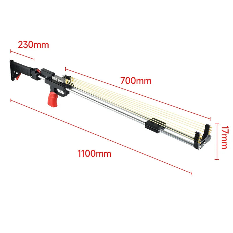 Long Rode Slingshot Long Full Metal Slingshot Rifle – Survival Slingshots.uk