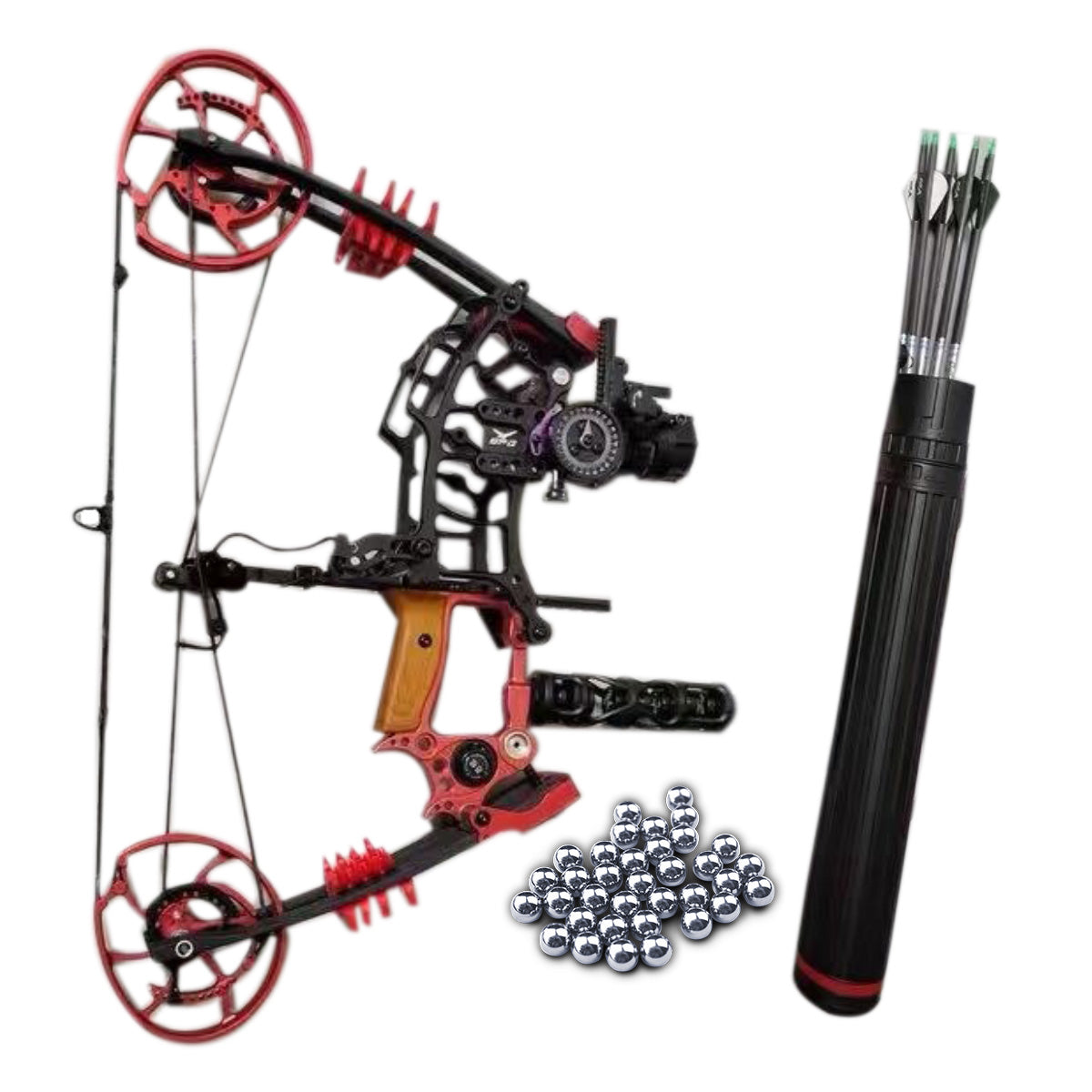 New 'Hammer' Steels Balls And Arrows Dual Bow (300 FPS) UK